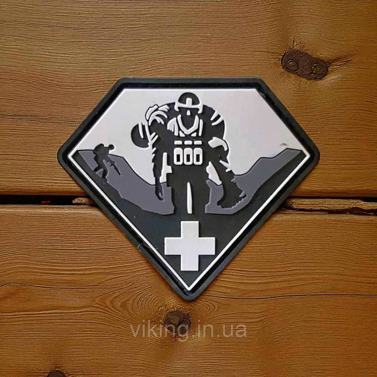 Патч / шеврон Медична евакуація чорно-білий, фото 1