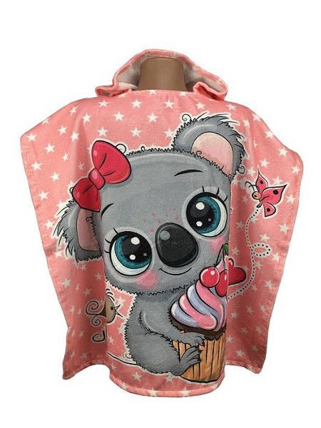 Пончо пляжне дитяче Коала Махра/велюр