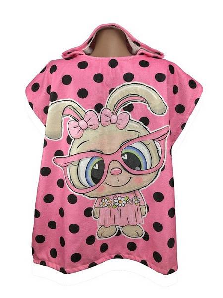 Пончо пляжне дитяче Кролик Махра/велюр