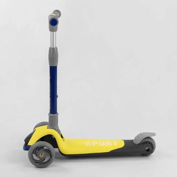 Самокат триколісний з підсвічуванням Best Scooter F-55295 Жовтий.