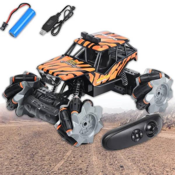 Джип перевертень радіокерований 4WD з Toy car 3855 Чорний з жовтим