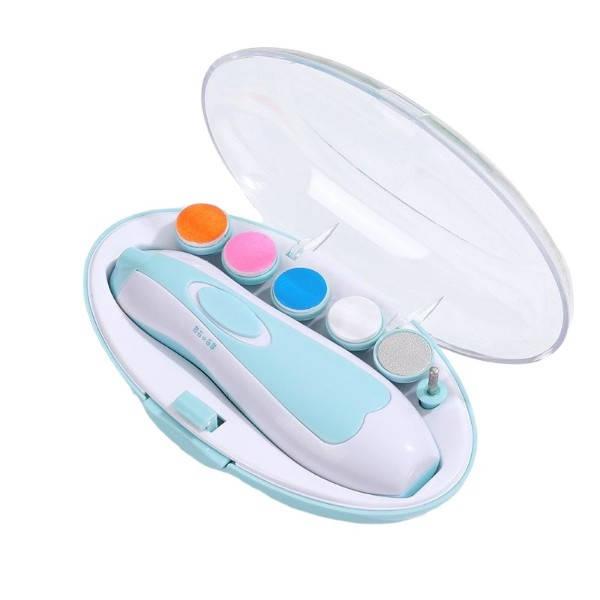 Дитячий триммер полірувальник для нігтів електричний NAIL TRIMMER XL-667 Блакитний