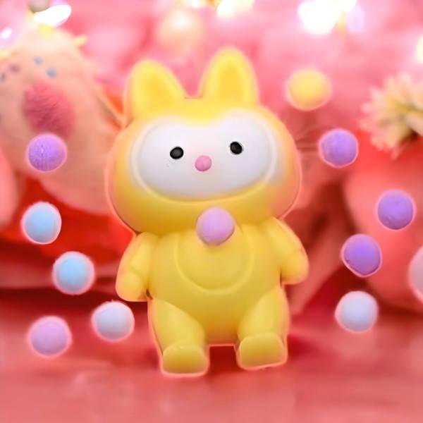 Антистрес сквіш таба Зайчик LD-4 Жовтий