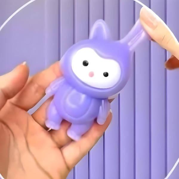 Антистрес сквіш таба Зайчик LD-4 Фіолетовий