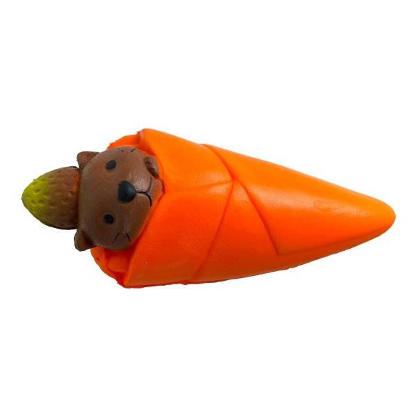 Іграшка антистрес Сквіш Білка Помаранчева