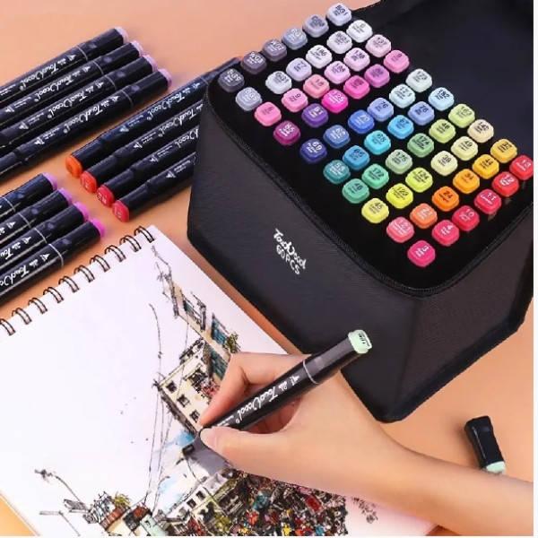 Набір маркерів для малювання та скетчингу на спиртовій основі 204шт