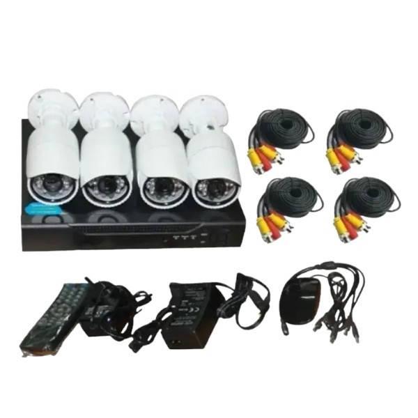 Набір камер відеоспостереження на 4 камери DVR KIT 7004 AHD 4ch Gibrid