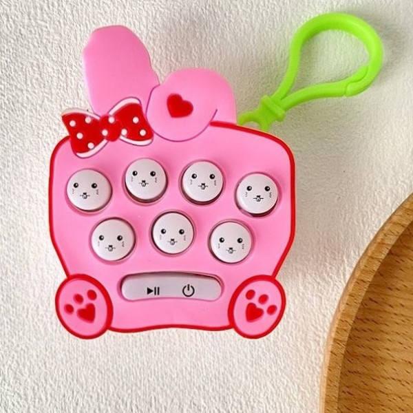 Брелок інтерактивний Pop It №9 Рожевий