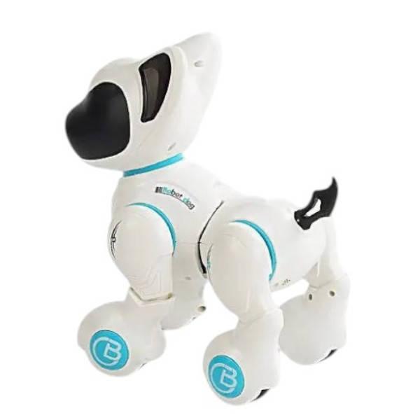 Собака на радіокеруванні акумуляторний з підсвічуванням 8006-1 Білий з синім