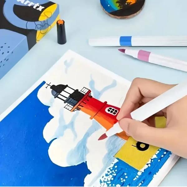 Маркери акрилові 36шт у футлярі Yulin