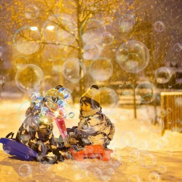 Генератор мильних бульбашок Феєрверк Червоний