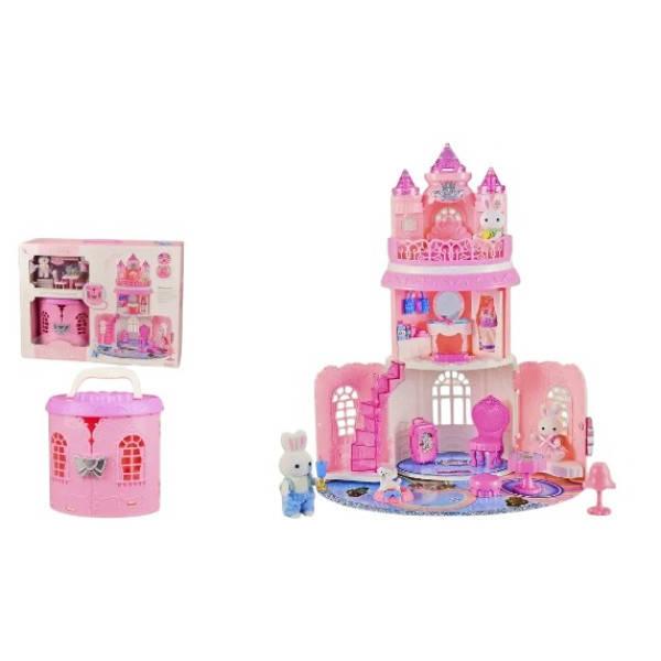 Будиночок ляльковий триповерховий 6628 Рожевий