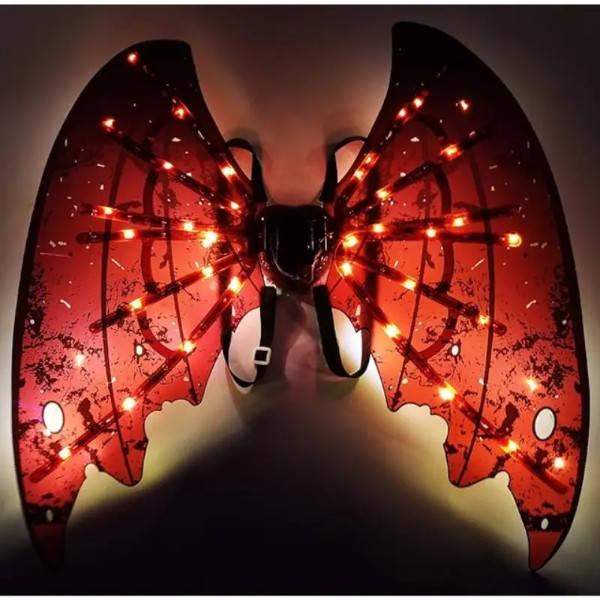 Крила з підсвічуванням інтерактивні Shadow Angel №2 Різнокольорові