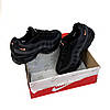 Nike Air Max 95 black grey чоловічі кросівки Найк аір макс чорні з сірим на осінь, фото 5