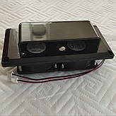 Витяжка бічна 12 В до автофургону каравану автобудинку трейлеру чорна, фото 4