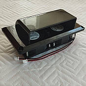 Витяжка бічна 12 В до автофургону каравану автобудинку трейлеру чорна, фото 3