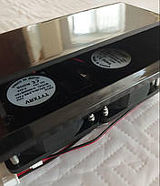 Витяжка бічна 12 В до автофургону каравану автобудинку трейлеру чорна, фото 2