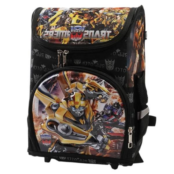 Рюкзак шкільний каркасний з ортопедичною спинкою на 1 відділення Бамбл Бі 26*17*35см С 72954 Чорний