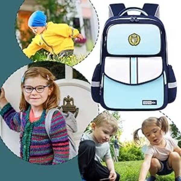 Рюкзак шкільний 31 * 16 * 40см З 72827 Синій з блакитним
