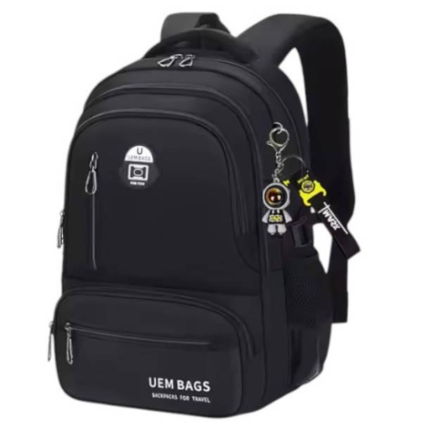 Рюкзак дитячий шкільний на 2 відділення та 6 кишень 31*20*50см С 72811 Чорний