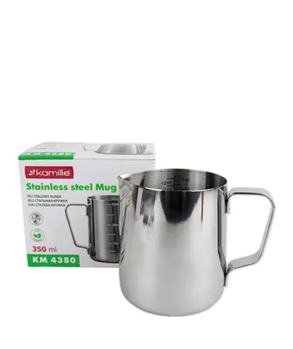 Молочник (пітчер) 350 мл Kamille із нержавіючої сталі, фото 1