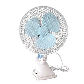 Вентилятор настільний Atlanfa AT-F2506 з прищіпкою 2 режими 25W White-Blue (3_06709)