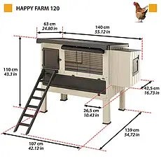 Курник для курей Happy Farm 120 Ferplast, фото 3