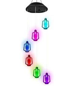 Підвісний садовий світильник RIAS RL-6 RGB на сонячній батареї 6 шт (3_06724)