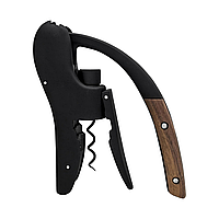 Штопор важільний Black & Walnut, 17,5×13×4,5 см, чорний