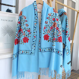 Кашемірові шарфи з вишивкою "Ваза квітів"