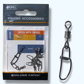 Застібка  з вертлюгом GC GC Gross with Swivel 1051BN 14  (9шт.)
