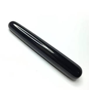 Dongguan Масажна паличка з натурального мінерального каменю для обличчя, 110 мм, обсидіан