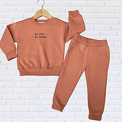 Костюм теплий із флісом для дівчинки виробництво Туреччина Розміри: 2,3,4,5 років (38248-2)