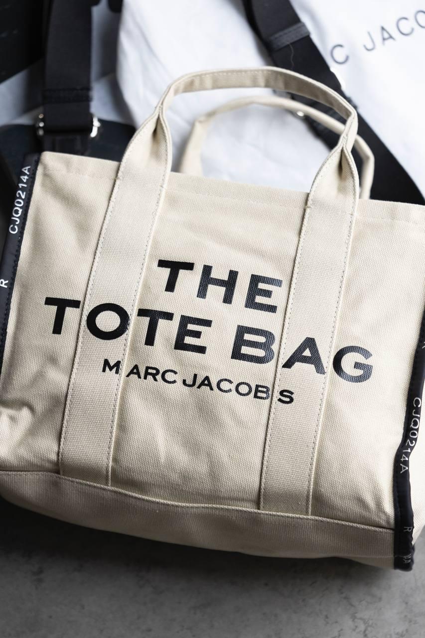 Жіноча стильна сумка MARC JACOBS (біла) повсякденний шопер із ручками art0401 vkross, фото 1