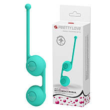Силіконові вагінальні кульки для тренування інтимних м’язів Pretty Love Kegel Tighten Up III Mint