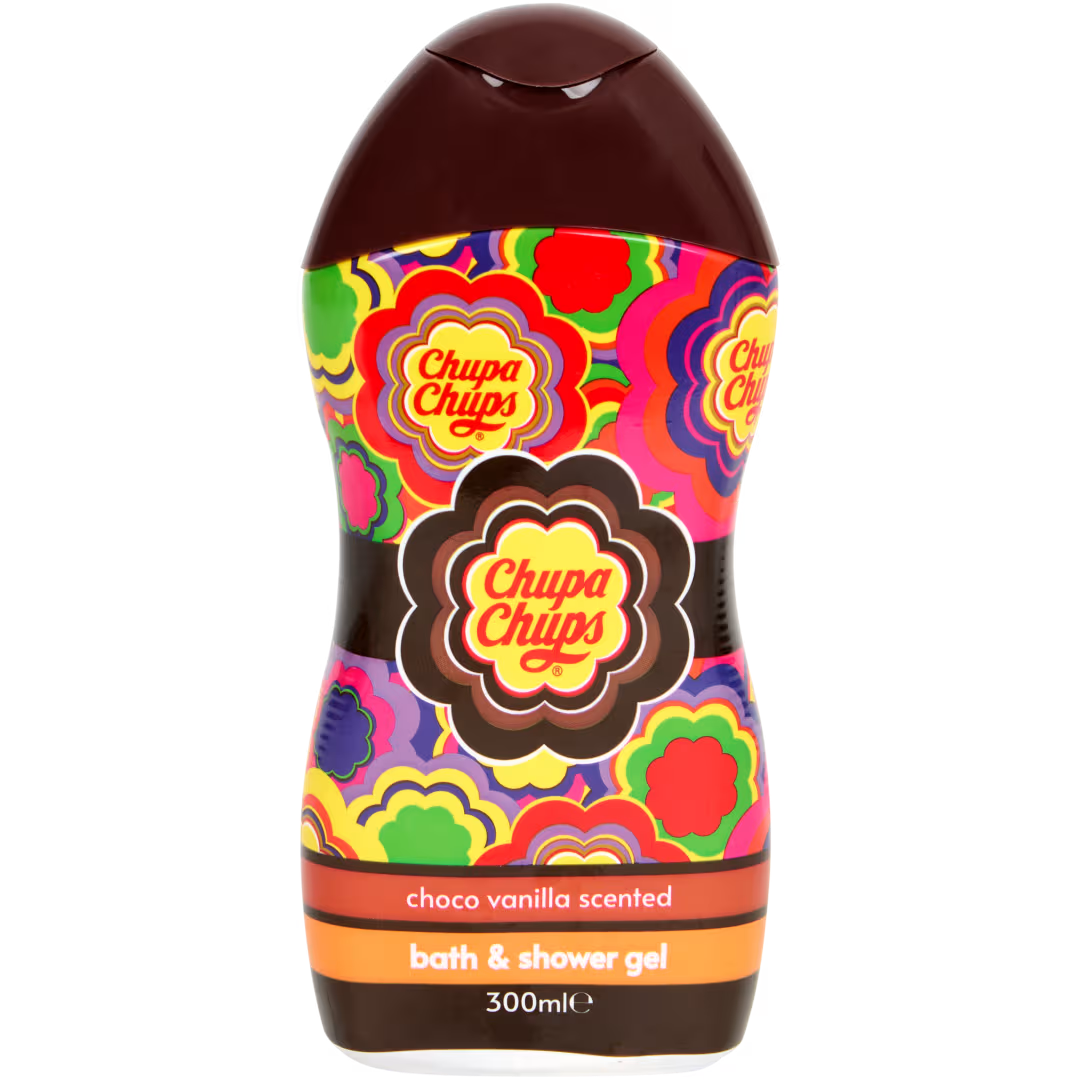 Гель для душу Chupa Chups із ароматом шоколадна ваніль 300 мл, фото 1
