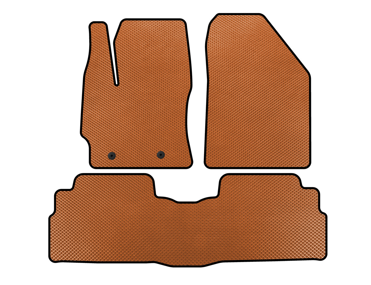 Килимки EVA  2 ряди  7-ми місний  Помаранчевий  для Toyota Verso 2009- рр