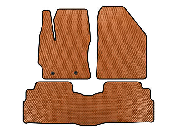 Килимки EVA 2 ряди 7-ми місний Помаранчевий для Toyota Verso 2009- рр, фото 1