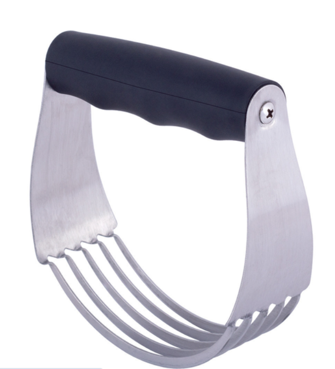 Різак для тесту з нержавіючої сталі Kamille з силіконовою ручкою 11,5*12*3,8 см, фото 1