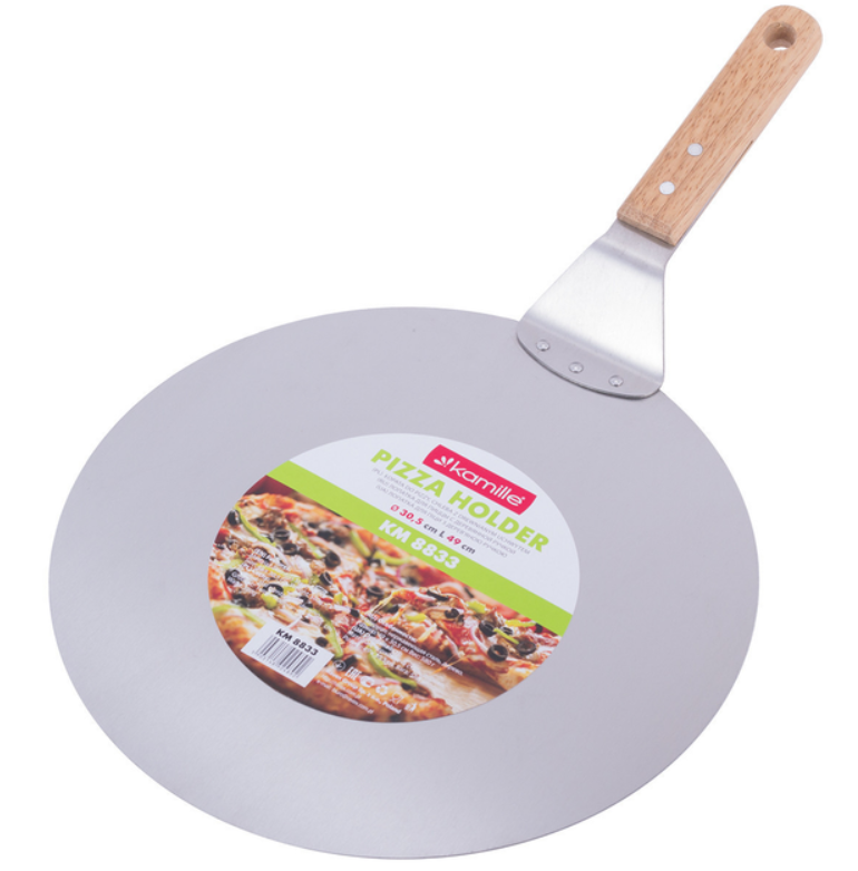 Підставка для піци Kamille 30,5*49 см із нержавіючої сталі, фото 1