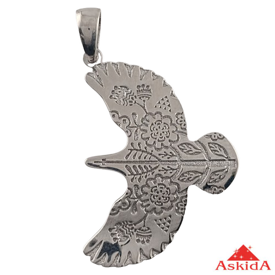 Кулон зі срібла Птах в польоті, вага 2.83, фото 1