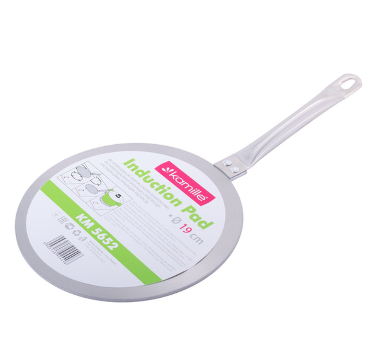 Адаптер-перехідник для індукційної плити 19,5 см Kamille із нержавіючої сталі, фото 1