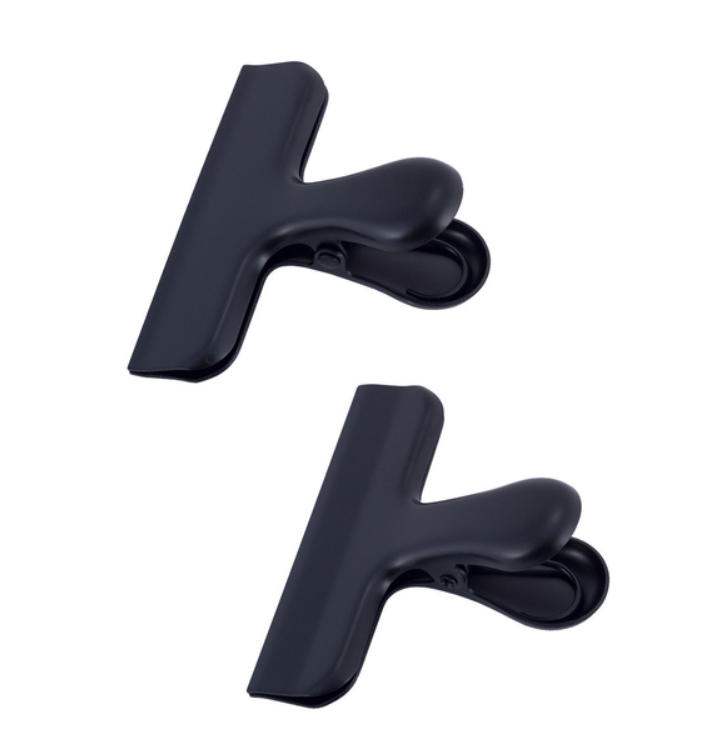 Кліпси з нержавіючої сталі для пакетів Kamille (2 шт) для зберігання сипучих продуктів, фото 1