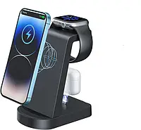 Індуктивний бездротовий зарядний пристрій 3 в 1 18 Вт G618