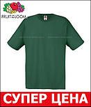 Футболка чоловіча зелена легка (темно-зелений) Original T Fruit of the Loom 54, Темно-зелений, фото 3