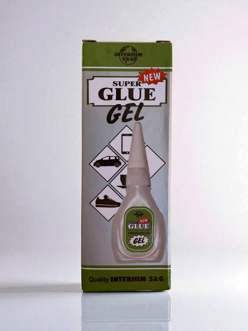 Секундний клей Super Glue Gel гелевий універсальний 3 г Interhim для пластмаси, гуми, металу, фото 1