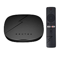Смарт HD медіаплеєр Geotex GTX-R3i Lite 2/16Gb Android10 4K Ultra HD Wi-Fi6 dual (Ethernet) с Bluetooth5.0 Голосовий пульт Black