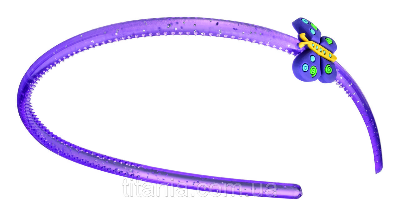 Обруч для волосся пластмасовий "Метелик" TITANIA 8514 KIDS, фото 1