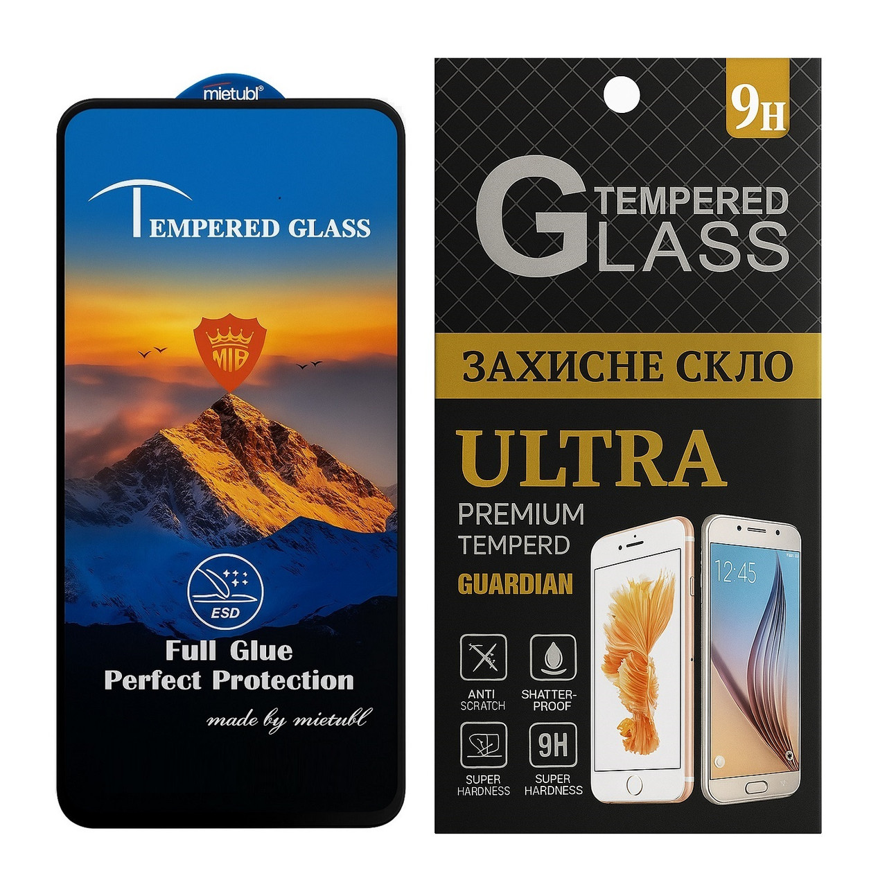 Захисне скло Mietubl для Samsung Galaxy A53 5G / A536, ESD Anti-static, 9H, Full Glue з чорною рамкою