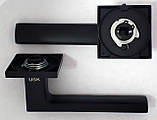 Ручки дверні USK A-90040 Ultra Чорні, фото 3